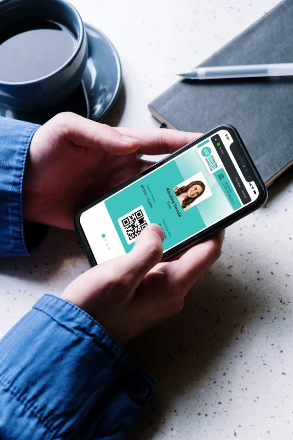 ISIC Karte auf dem Smartphone