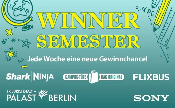 ISIC Winnersemester 2026 - Jede Woche eine neue Gewinnchance